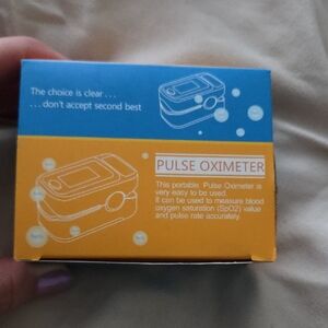 Portable Pulse Oximeter in Blue and Yellow